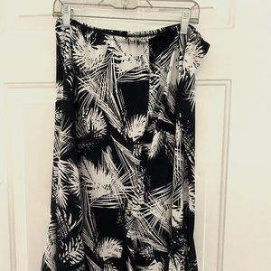Kim Rogers, Women's Skirt, Size L, Color Black/Whi
